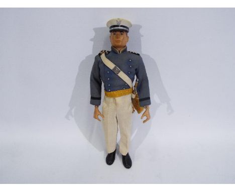 Palitoy, Action Man, GI Joe, Hasbro - An unboxed vintage Palitoy Action Man in GI Joe Air Force Academy outfit. The red paint