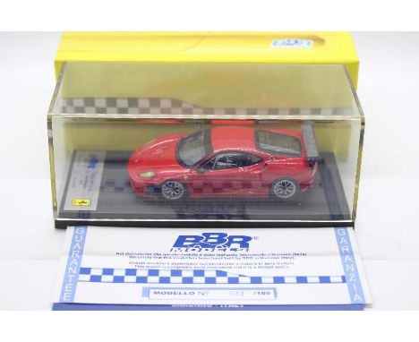 BBR - A limited edition hand built Ferrari F430 GT2 EVO in Test Mugello 2008 finish in 1:43 scale # BG340. This car is number