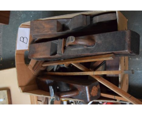 Two boxes of various woodworking tools (box B)