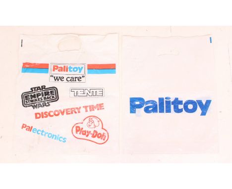 Palitoy: A pair of Palitoy vintage carrier bags, one with multiple logos of various franchises including:&nbsp;Star Wars The 