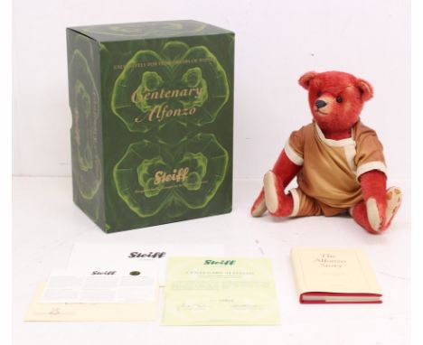 Steiff: A boxed Steiff Centenary Alfonzo, Exclusively for Teddy Bears for Witney, Limited Edition 460 of 1908. Together with 