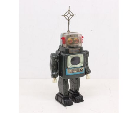 Alps: An unboxed Alps, Television Spaceman, battery operated tinplate robot. Circa 1960s. Untested for working order (althoug