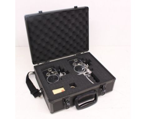 Bolex: A pair of Bolex Paillard vintage movie cameras, Serial Numbers 831300 and 770767. Appear in a clean condition, unteste