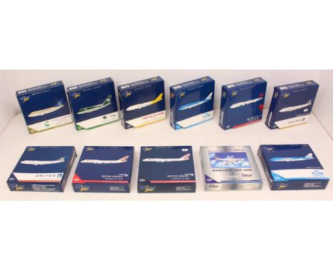 Gemini Jets: A collection of eleven boxed Gemini Jets, Boeing, to comprise: GJSVA1639, GJIAW1204, GJCKS1066, GJKLM1211, GJDAL