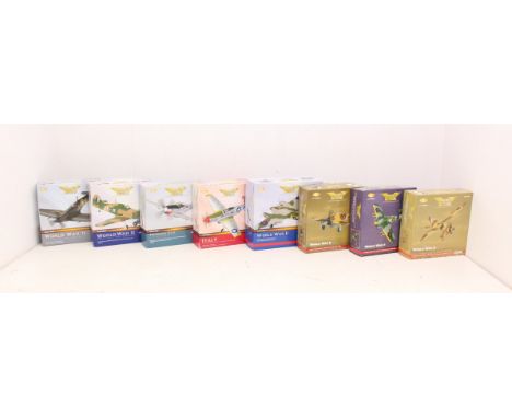 Corgi: A collection of eight boxed Corgi: The Aviation Archive, to comprise: Supermarine Spitfire AA31908; Hawker Hurricane A