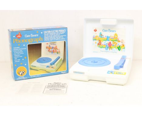 Care Bears: A boxed Care Bears Phonograph, by Playtime, original box, appears complete. Untested for working order. Together 