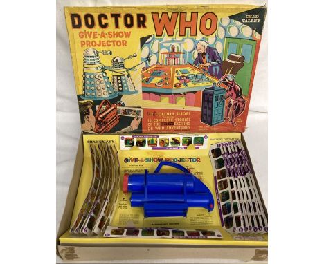 Doctor Who: A rare Chad Valley Give-a-Show Projector. 1960&rsquo;s. Contents complete and in good condition. Projector comple