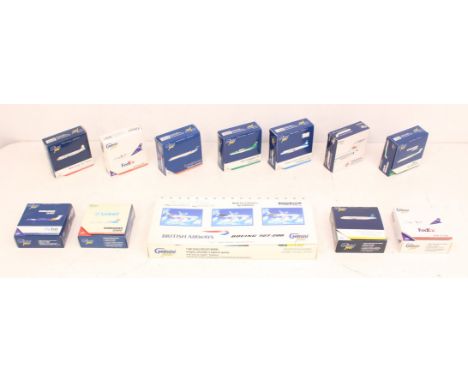 Gemini Jets: A collection of twelve boxed Gemini Jets, to comprise: GJFAA1173, GJEIN1102, GJSAS1007, GJFDX1158, GJVTS1151, GS
