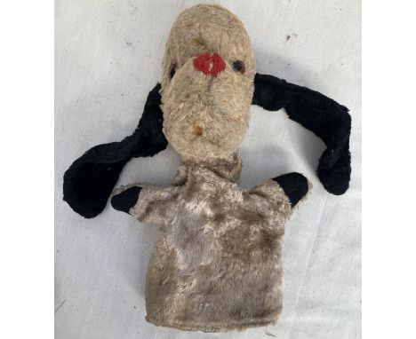 Sweep: A Harry Corbett, Sweep hand puppet. An original 1950’s hand puppet of Sweep from Sooty & Sweep. This Sweep is believed