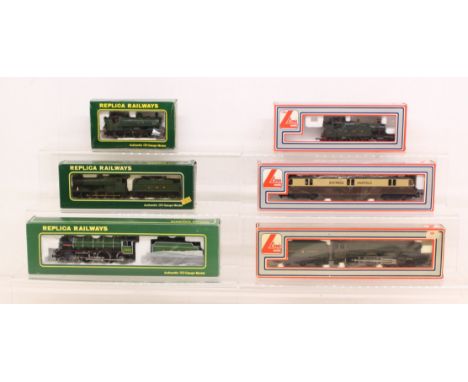 OO Gauge: A collection of six boxed OO Gauge locomotives to comprise: Replica Railways: Springbok, GWR 2244; and GWR 7768 (sp