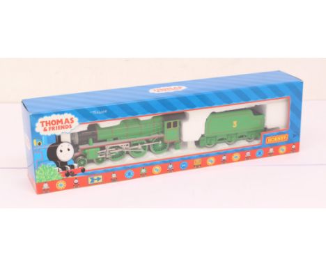 Hornby: A boxed Hornby, OO Gauge, Thomas &amp; Friends, Henry the Green Engine, locomotive and tender, Reference R9049. Origi