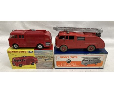 Dinky: A pair of boxed Dinky Toys to comprise: Airport Fire Tender with flashing light (untested) 276, in very good original 