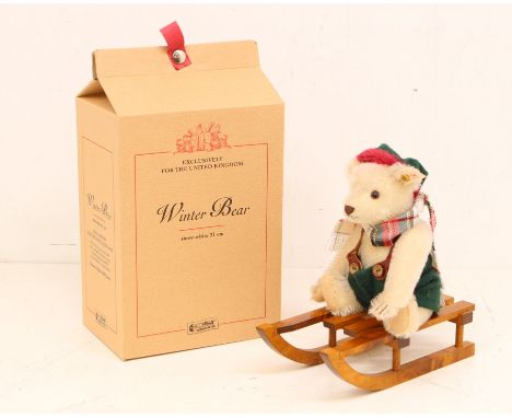 Steiff: A boxed Steiff Winter Bear, Limited Edition 1263 of 4000. Reference 654817. Original box, general wear expected with 