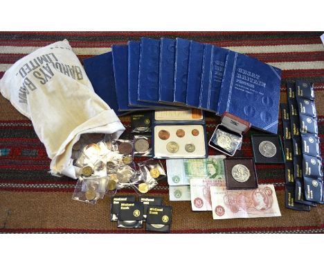 A large quantity of mostly British post war coinage, including commemorative crowns