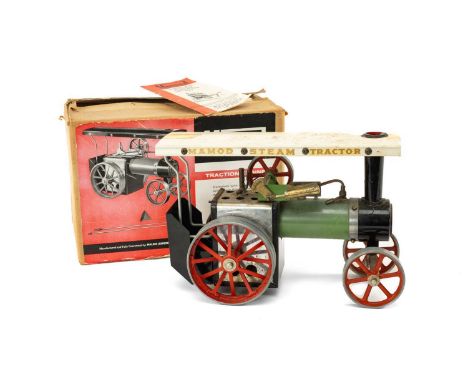 MAMOD MODEL STEAM TRACTION ENGINE T.E.1, with canopy, scuttle and original cardboard boxProvenance: private collection KentCo