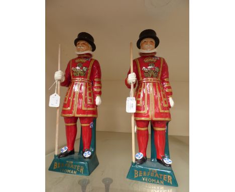 A pair of Carltonware figures 'The Beefeater Yeoman' hand painted, marked to underside (2) 
