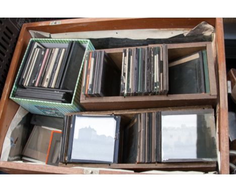A large collection of magic lantern slides