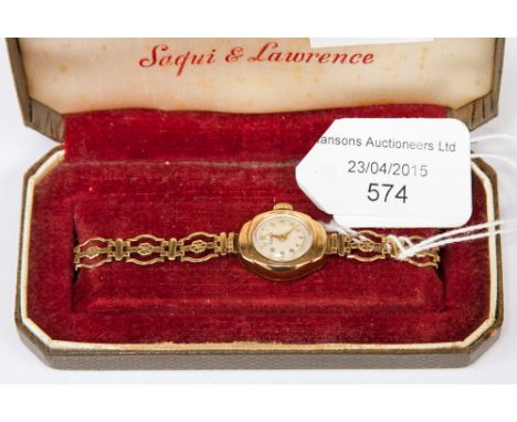A rotary 9ct  gold ladies wristwatch, approx 11.4 g complete with box
