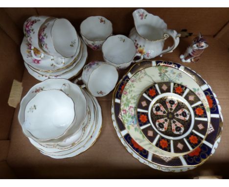 **REOFFER IN MAY £200 - £300** Four boxes of assorted ceramics, to include vases, trinket, tea wares; Wedgwood, Worcester, lu