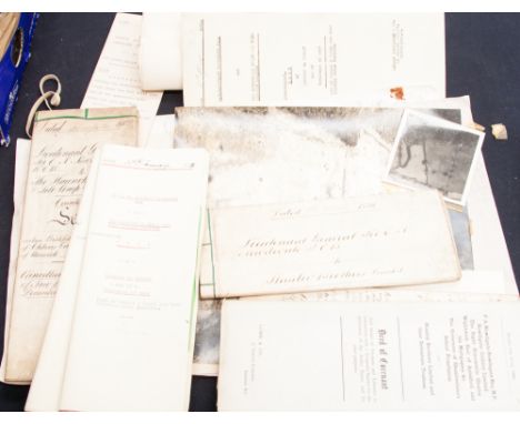 Lease documentation relating to Haunchwood Brick & Tile works, together with a framed photo of the Thomas Potterson stand at 