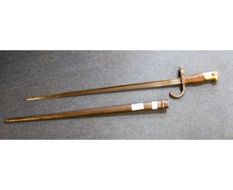 World War I French bayonet and scabbard
