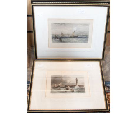 Liverpool interest - an 1845 drawn by T. Allom - engraved W. Findn, an engraving of The New Custom House, printed 1845, 18.25