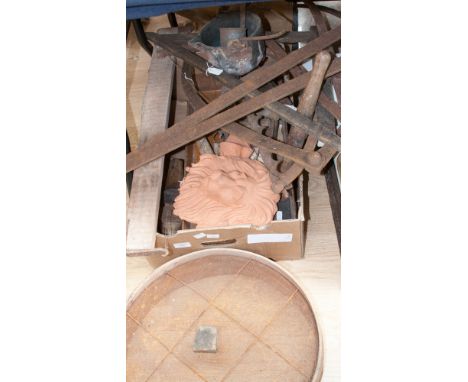 A collection of Brickworks moulds and various tools, probably early 20th Century (some from the former Hauchwood Brick & Tile