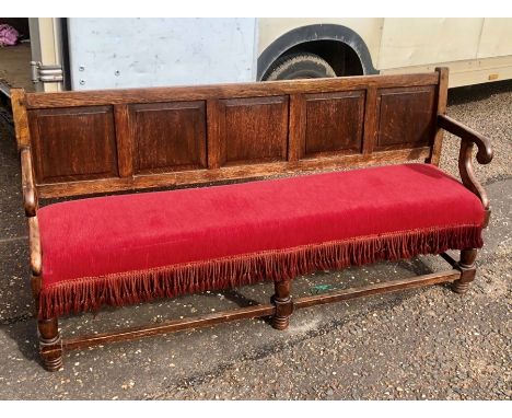 Antique Oak Bench Seat