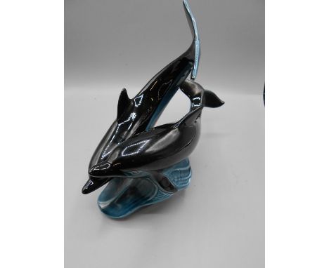 Poole Pottery Dolphins ( no damage ) 10 inches tall