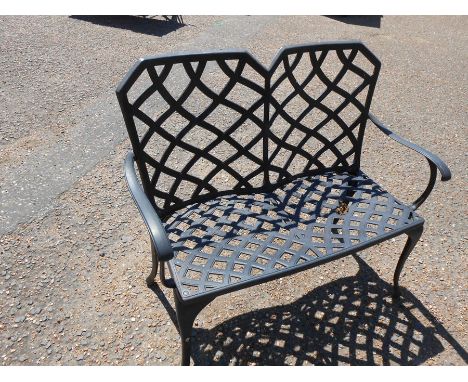 Cast Aluminium Garden Bench 41 inches wide 38 tall