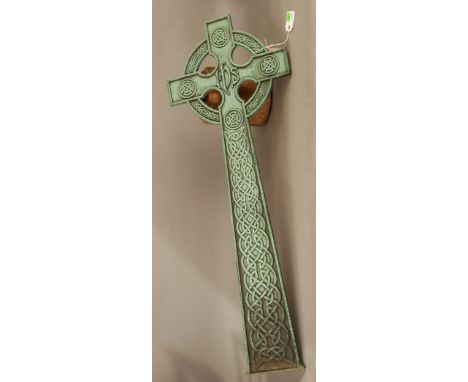 Large bronze Celtic Cross from Dublin Chapel.110cm Tall#264