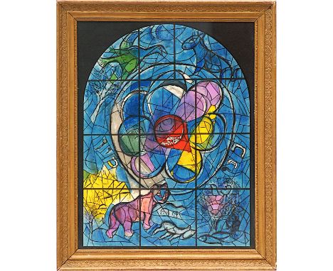 MARC CHAGALL 'Jerusalem window', lithograph, ref: Sorlier, 65cm x 50cm, framed and glazed. 