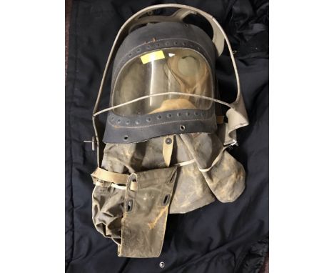 British WWII Babies Gas Mask Carrier in excellent condition, made by N.B.R. 1939 with original filter, the rubber still in ex