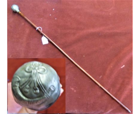 British WWI/II Ox &amp; Bucks Light Infantry NCO/Officers Swagger Stick, the cane appears to have been replaced as the handle