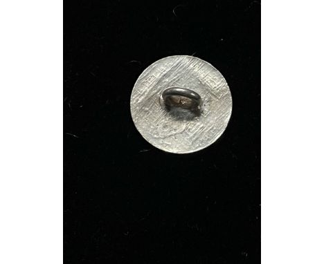 Art Nouveau Button, (Set of 8  White Metal, shank back, 1.5cm dia.
