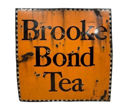 Large Brooke Bond Tea single sided enamel sign 102cm square