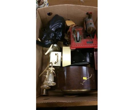 Mantle clock, mamod engine etc.