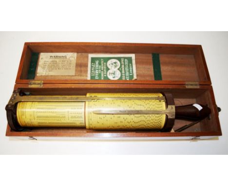 Wooden cased Fuller calculator wooden case marked HB Selby &amp; Co, includes original  instruction manual, circa 1920