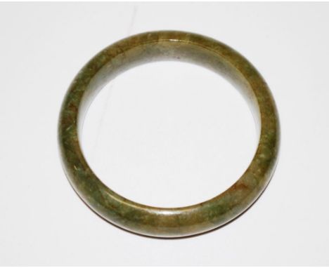 Chinese green hardstone bangle