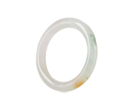 CHINESE PALE GREEN HARDSTONE BANGLE,possibly jade, 5.2cm internal diameter, 7.5cm overall diameter
