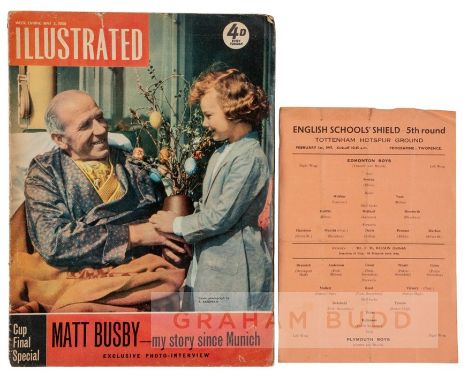 Collection of 55 football programme dating from the 1940s and 1950s,clubs including Arsenal, Brentford, Brighton, Bournemouth