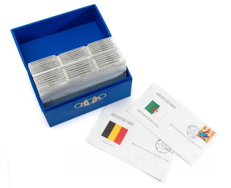 1980 Moscow Olympic Games first day covers,  44 first day covers, each separated by country card and fitted in original hard 