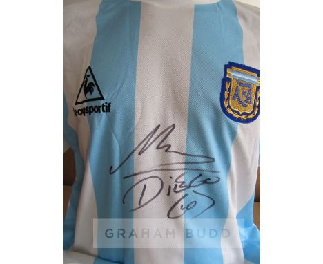 Lot Detail - Diego Maradona Signed and 1982 World Cup Match Worn