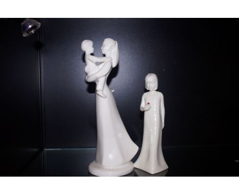 A Royal Worcester "Moments with love" together with a Royal Doulton "Images"