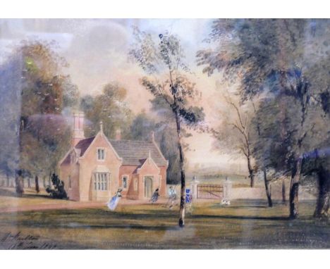 William Railton RA (1800-1877)'The Lodge at Garendon Park'WatercolourSigned and dated 18th June 1838 lower right24cm x 33.5cm