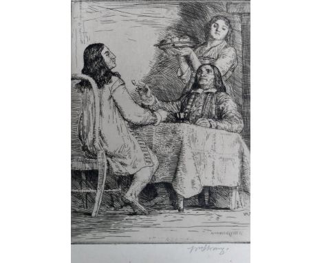 William Strang (1859-1921)Eight etchings from 'The Compleat Angler' by Izaac WaltonPublished by Freemantle and Co. 1902, comp