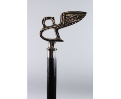 A BENTLEY HANDLE WALKING STICK. 36ins long.