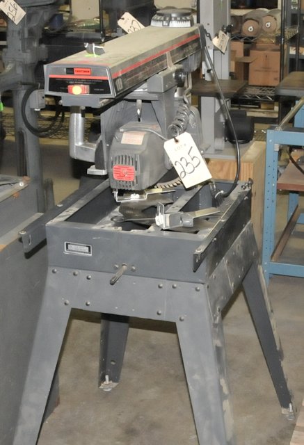 Craftsman Model 113.19771; 10" Radial Arm Saw; S/n 0050.M0105; 1-PH