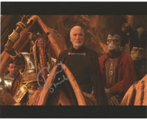 Richard Stride 10x8 signed colour photo as Poggle the Lesser in Star Wars: Episode III Revenge of the Sith. Stride is an Engl