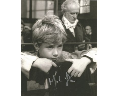 Mark Lester 10x8 signed black and white photo. Mark Lester is an English former child actor, osteopath, and acupuncturist who